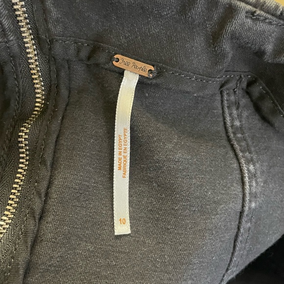 Free People Modern Femme Black Denim Skirt 10 - Picture 3 of 4